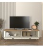 Έπιπλο τηλεόρασης χρώμα ivory - sepet oak 180x47x45,6εκ.