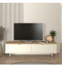 Έπιπλο τηλεόρασης χρώμα ivory - sepet oak 180x47x45,6εκ.