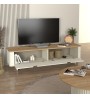 Έπιπλο τηλεόρασης χρώμα ivory - sepet oak 180x47x45,6εκ.