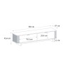 Έπιπλο τηλεόρασης χρώμα ivory - sepet oak 180x47x45,6εκ.