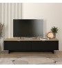 Έπιπλο τηλεόρασης χρώμα μαύρο - sepet oak 180x47x45,6εκ.