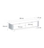 Έπιπλο τηλεόρασης χρώμα μαύρο - sepet oak 180x47x45,6εκ.