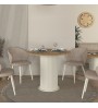 Τραπέζι χρώμα ivory - sepet oak Ø90x77,7εκ.