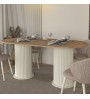 Τραπέζι χρώμα ivory - sepet oak 180x90x77,7εκ.