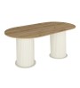 Τραπέζι χρώμα ivory - sepet oak 180x90x77,7εκ.