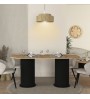 Τραπέζι χρώμα μαύρο - sepet oak 180x90x77,7εκ.