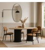 Τραπέζι χρώμα μαύρο - sepet oak 180x90x77,7εκ.
