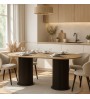 Τραπέζι χρώμα μαύρο - sepet oak 180x90x77,7εκ.