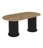 Τραπέζι χρώμα μαύρο - sepet oak 180x90x77,7εκ.