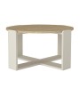 Τραπεζάκι σαλονιού χρώμα rota oak - sandstone Ø70x38εκ.