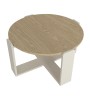 Τραπεζάκι σαλονιού χρώμα rota oak - sandstone Ø70x38εκ.