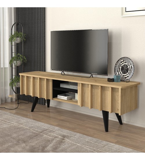 Έπιπλο τηλεόρασης χρώμα sepet oak 150x35x46,7εκ.