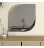 Καθρέπτης τοίχου Lava Μegapap χρώμα rota oak - ανθρακί 70x2,2x70εκ.