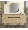 Καθρέπτης τοίχου Lava Μegapap χρώμα rota oak - ανθρακί 70x2,2x70εκ.