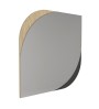 Καθρέπτης τοίχου Lava Μegapap χρώμα rota oak - ανθρακί 70x2,2x70εκ.