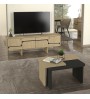Έπιπλο τηλεόρασης χρώμα Rota oak - Ανθρακί 150x35x51,3εκ.