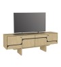 Έπιπλο τηλεόρασης χρώμα Rota oak - Ανθρακί 150x35x51,3εκ.