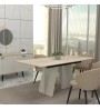 Τραπέζι χρώμα sandstone - travertine 180x90x75εκ.