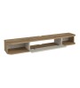 Έπιπλο τηλεόρασης επιτοίχιο με LED χρώμα Sepet oak - Sandstone 150εκ.