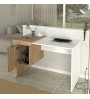 Γραφείο εργασίας χρώμα sepet oak - λευκό 120x60x73,2εκ.