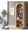 Βιβλιοθήκη χρώμα sepet oak 74x35x180εκ.