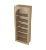 Βιβλιοθήκη χρώμα sepet oak 74x35x180εκ.