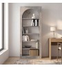 Βιβλιοθήκη χρώμα γκρι σκυροδέματος 74x35x180εκ.