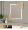 Καθρέπτης τοίχου Selinos Μegapap χρώμα sandstone - rota oak 65x2,2x85εκ.
