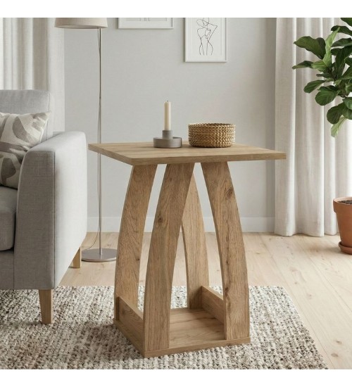 Τραπεζάκι βοηθητικό - Κομοδίνο χρώμα sepet oak 45x45x56εκ.