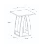 Τραπεζάκι βοηθητικό - Κομοδίνο χρώμα sepet oak 45x45x56εκ.