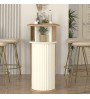 Τραπέζι μπαρ χρώμα sepet oak - ivory 150x51,6x101,8εκ.