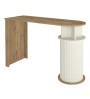 Τραπέζι μπαρ χρώμα sepet oak - ivory 150x51,6x101,8εκ.