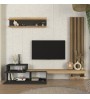 Σύνθεση τηλεόρασης χρώμα ανθρακί - sepet oak 240x36,8x200εκ.