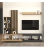 Σύνθεση τηλεόρασης χρώμα ανθρακί - sepet oak 240x40x192εκ.