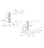 Σύνθεση τηλεόρασης χρώμα ανθρακί - sepet oak 240x40x192εκ.