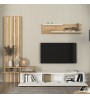 Σύνθεση τηλεόρασης χρώμα λευκό - sepet oak 233x31,3x196,8εκ.