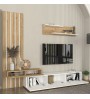 Σύνθεση τηλεόρασης χρώμα λευκό - sepet oak 233x31,3x196,8εκ.