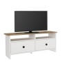 Έπιπλο τηλεόρασης χρώμα λευκό - sapphire oak 120x29,6x46,8εκ.