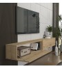 Έπιπλο τηλεόρασης επιτοίχιο χρώμα sapphire oak 241,8x31,7x30εκ.