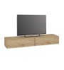 Έπιπλο τηλεόρασης επιτοίχιο χρώμα sapphire oak 241,8x31,7x30εκ.