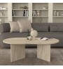 Τραπεζάκι σαλονιού χρώμα travertine 120x60x39,6εκ.
