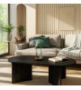 Τραπεζάκι σαλονιού χρώμα sencron black 120x60x39,6εκ.