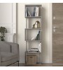 Βιβλιοθήκη χρώμα γκρι σκυροδέματος 45x19,6x158,8εκ.