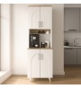 Έπιπλο κουζίνας Kalira χρώμα λευκό - rota oak 60x40x196εκ.