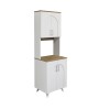 Έπιπλο κουζίνας Kalira χρώμα λευκό - rota oak 60x40x196εκ.