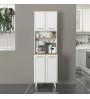 Έπιπλο κουζίνας Potter χρώμα λευκό - rota oak 60x40x196,1εκ.