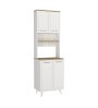 Έπιπλο κουζίνας Potter χρώμα λευκό - rota oak 60x40x196,1εκ.