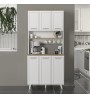 Έπιπλο κουζίνας Potter χρώμα λευκό - rota oak 90x40x196,1εκ.