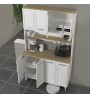 Έπιπλο κουζίνας Potter χρώμα λευκό - rota oak 120x40x196,1εκ.