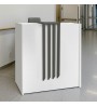 Γραφείο υποδοχής - reception χρώμα λευκό - ανθρακί 93,6x45,2x110,3εκ.